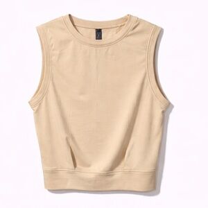 Bloggerlove Tan Sleeveless Top Size M NWT Minimalist Neutral Tank